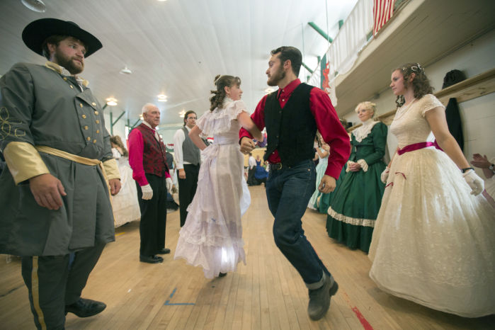 Eric Schnitter and Sarah Griffin dance